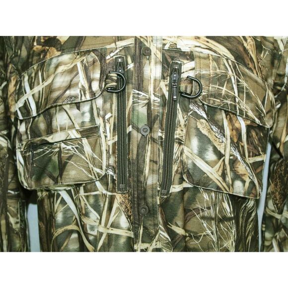 Cabelas Hunting Advantage Max-4 HD Camo Waterfowl Button Shirt Mens Size M - Picture 3 of 5